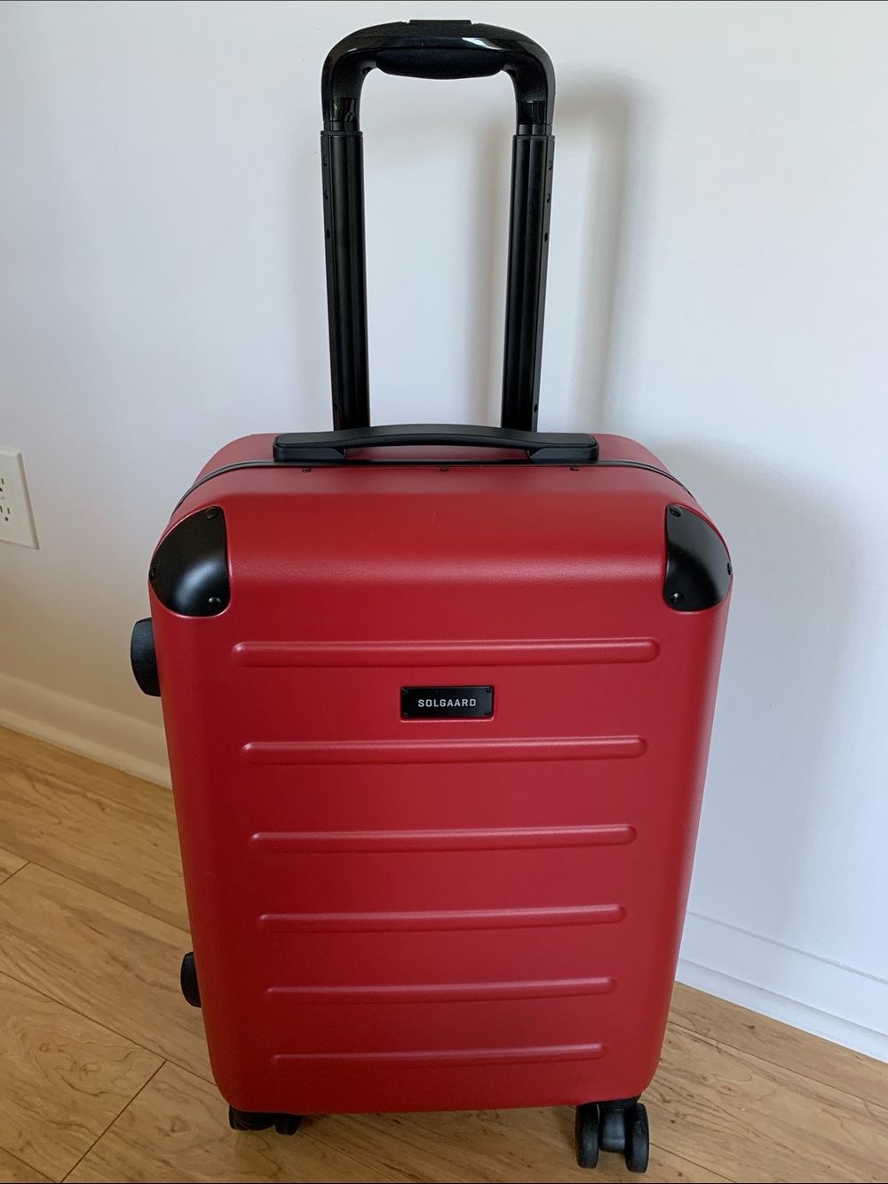 Solgaard Red Carry-On Spinner Suitcase 20”